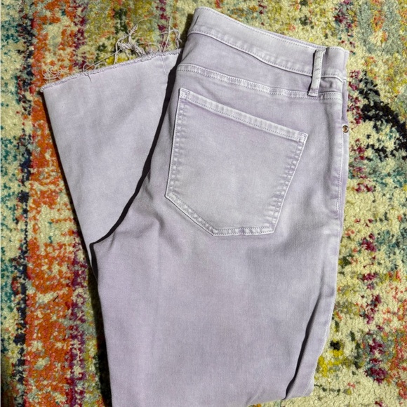 Express Lilac Ankle Cropped Jeans - Picture 1 of 4